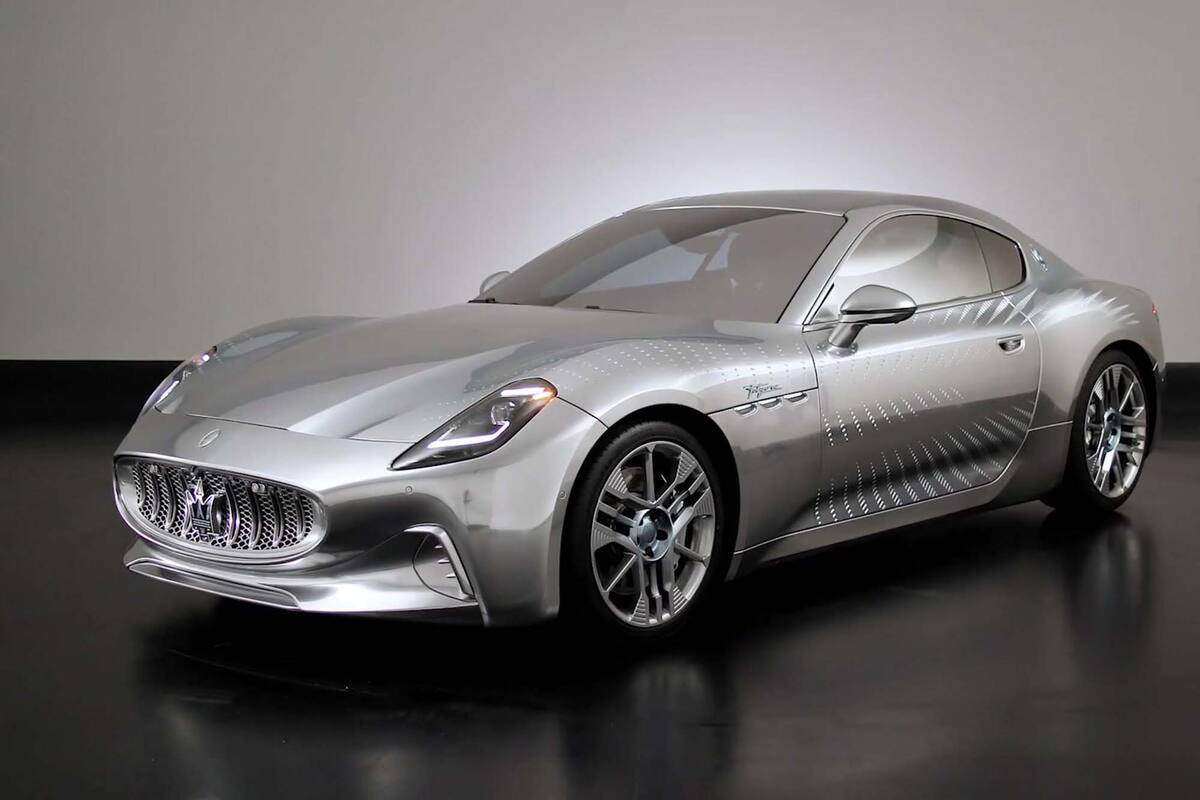 La espectacular silueta del Maserati GranTurismo Luce es completamente espejada