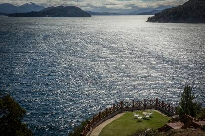 La espectacular vista al lago desde el resort