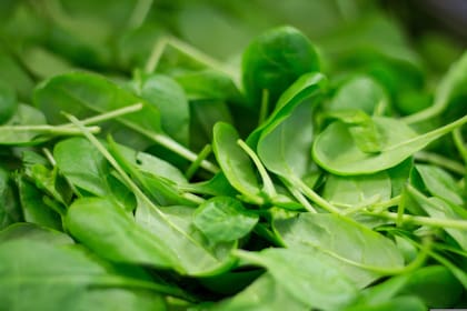 La espinaca no solo ayuda con incluir más nitratos, sino que también es rica en hierro, antioxidantes y vitaminas