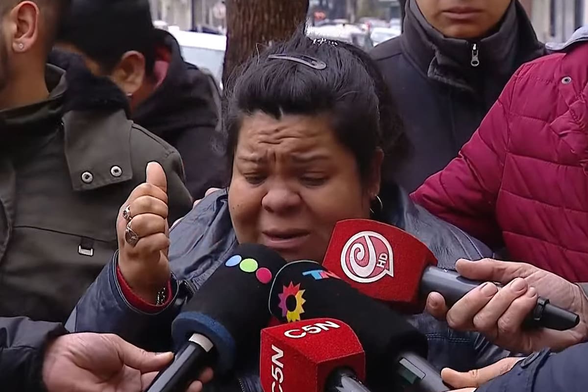 La esposa de la víctima