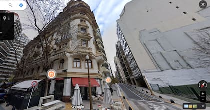 La esquina de Arroyo y Suipacha. El edificio donde fue visto Insaurralde y se investiga si tiene oficinas allí