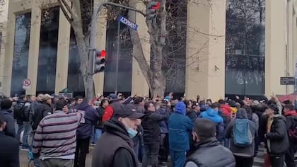La esquina del edificio de la CGT donde se realizará el homenaje a Juan Domingo Perón