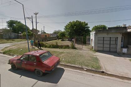 La esquina donde se produjo el femicidio en San Nicolás