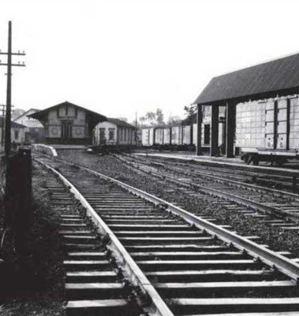La estación Bias Forte a donde llegaban los trenes atestados de pacientes para el Hospital Colônia (Foto en el libro Holocausto Brasileiro de Daniela Arbex)