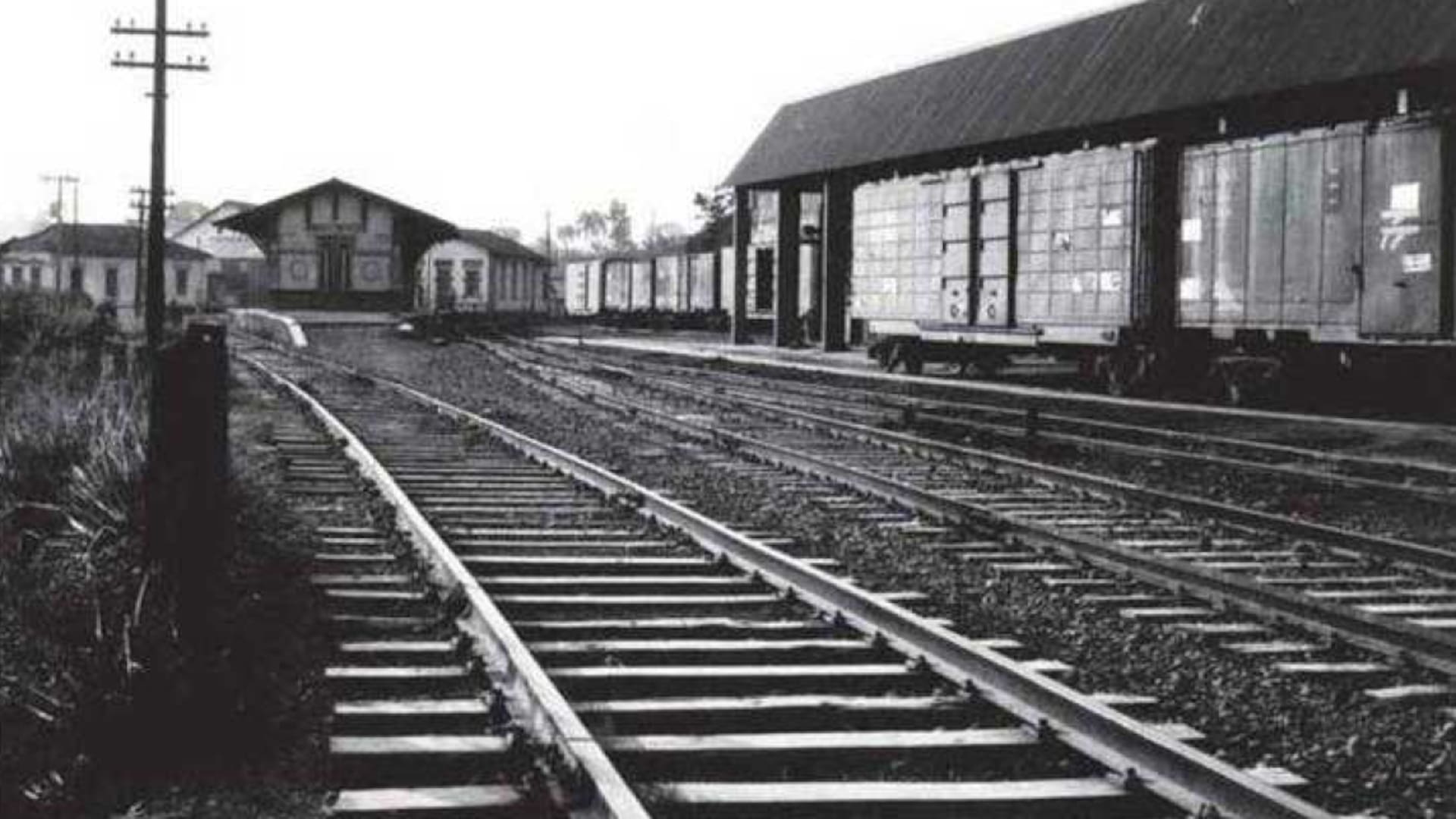 La estación Bias Forte a donde llegaban los trenes atestados de pacientes para el Hospital Colônia (Foto en el libro Holocausto Brasileiro de Daniela Arbex)