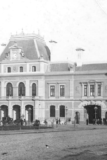 La estación Constitución en 1890.