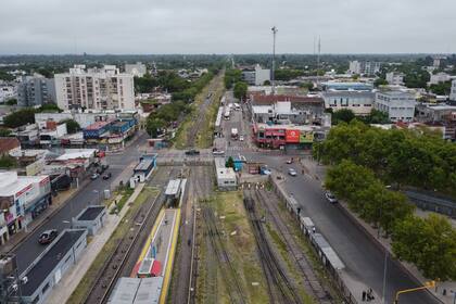 La estación de Moreno sin movimiento