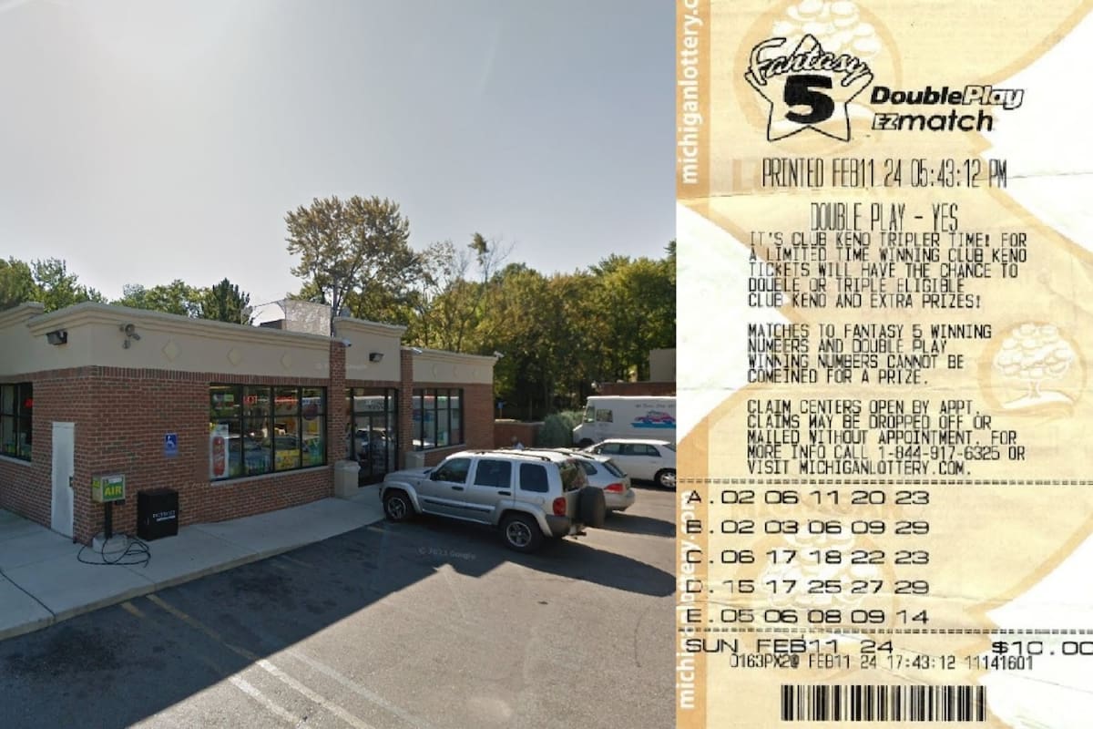 La estación de servicio de Michigan donde el hombre compró los dos tickets ganadores de la lotería