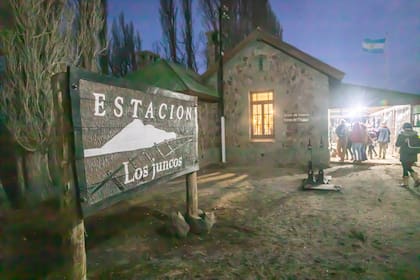 La estación Los Juncos, en Perito Moreno, Río Negro