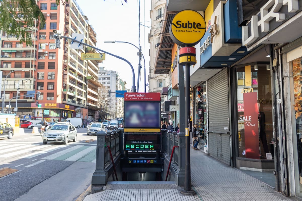 La estación Pueyrredón de la línea B del subte porteño