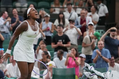 la estadounidense Coco Gauff está entre las cuatro mejores de Wimbledon, título que quiere ganar por primera vez