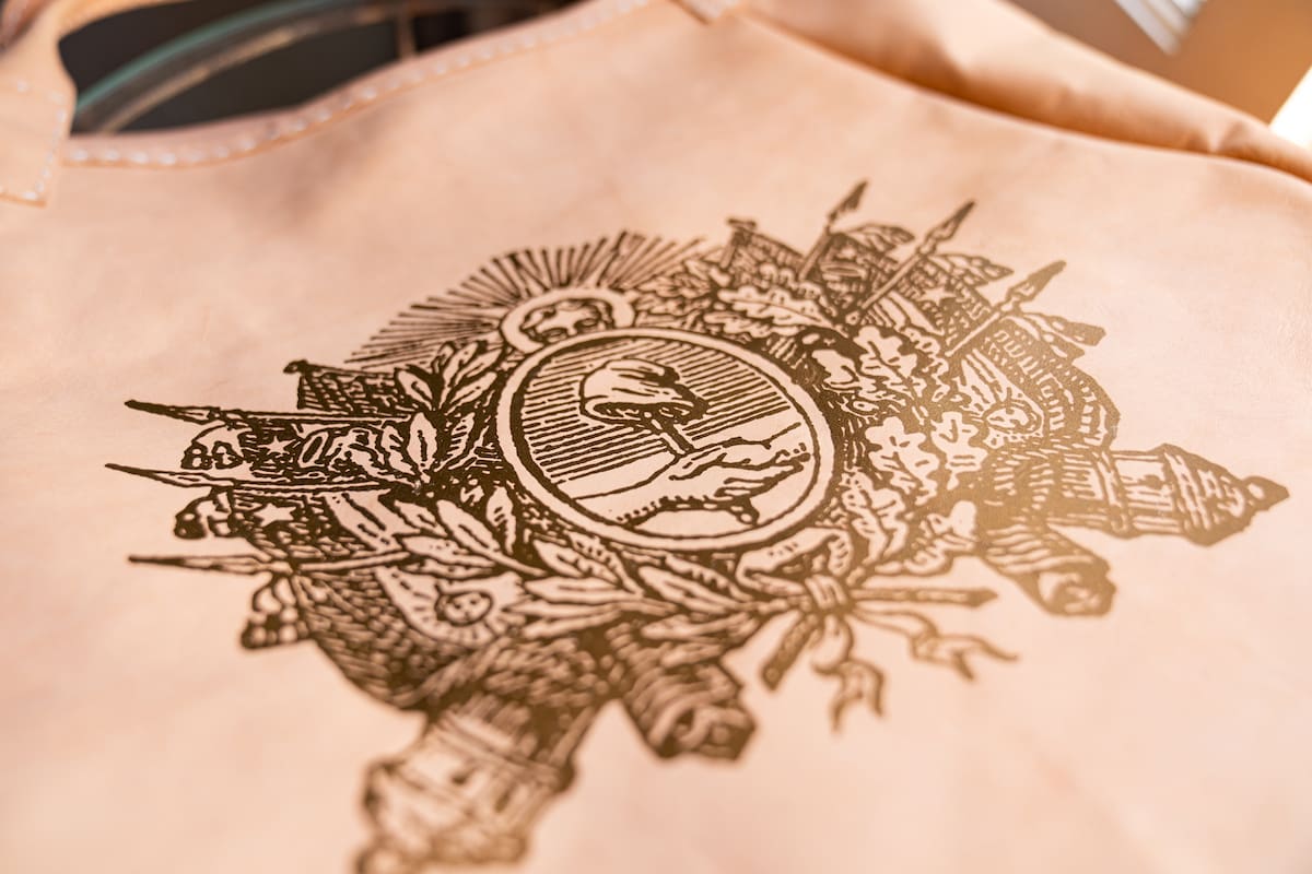 La estampa que realiza Paula Vieytes, en detalle