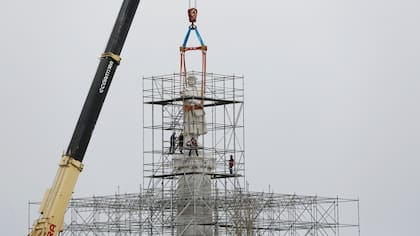 El Monumento a Cristóbal Colón se inauguró en Costanera Norte en diciembre de 2017