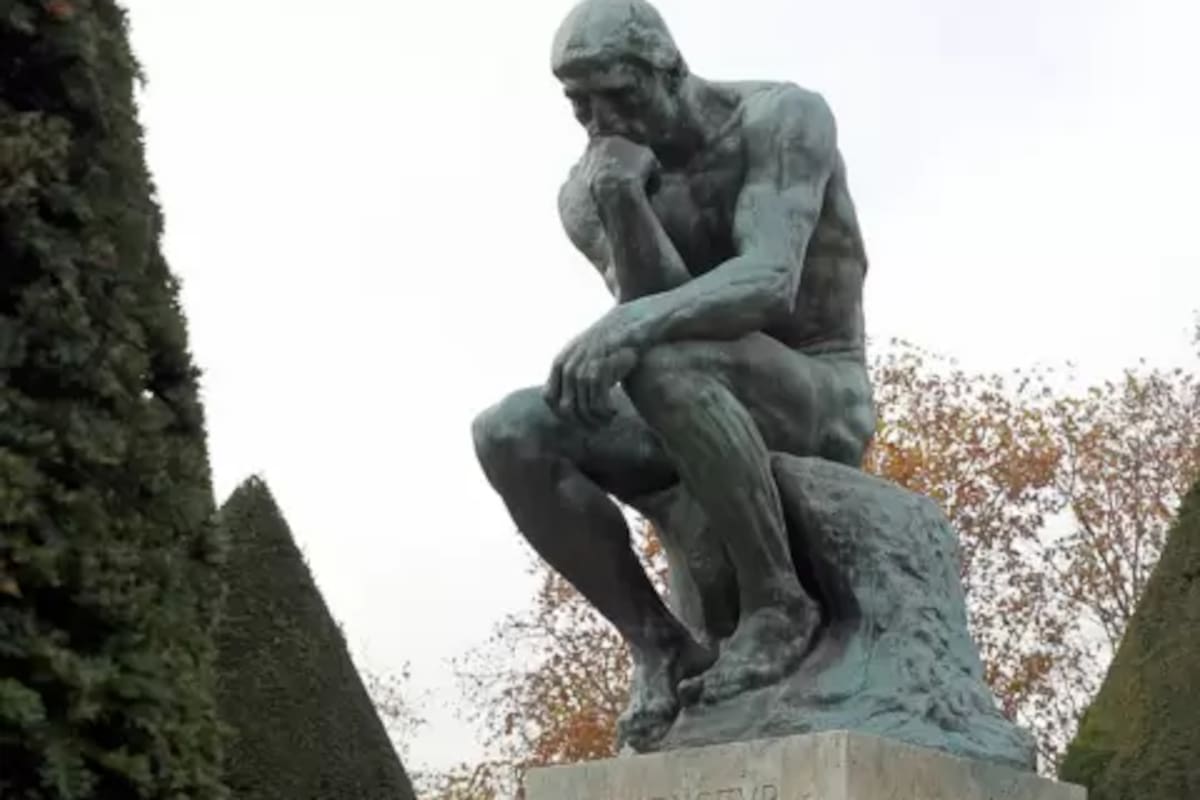 La estatua El pensador, del francés Auguste Rodin. Todo un símbolo