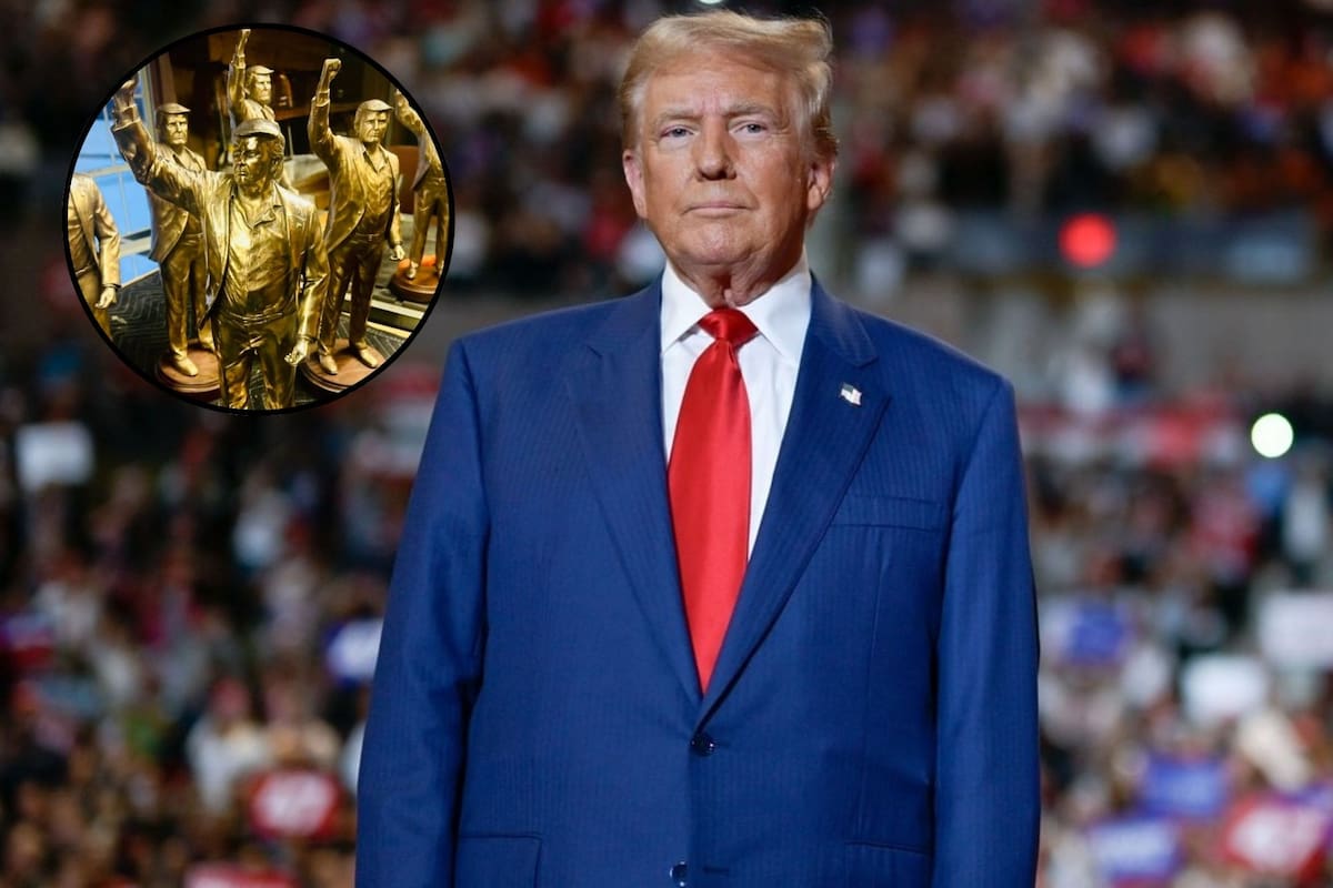 La estatua gigante del presidente Donald Trump fue construida por US$300 mil (Archivo/Instagram/@alanbcottrill)