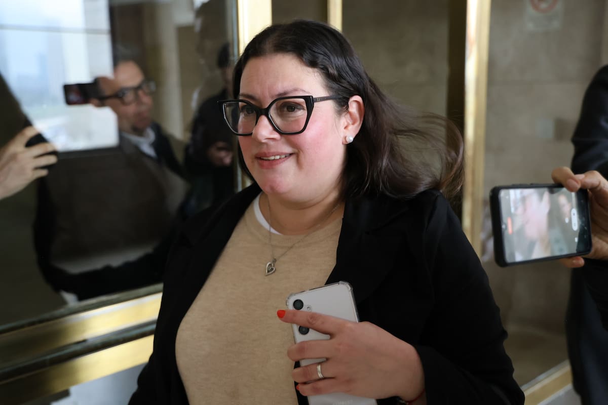 La esteticista de Fabiola Yañez, Florencia Aguirre, hoy en los tribunales de Comodoro Py