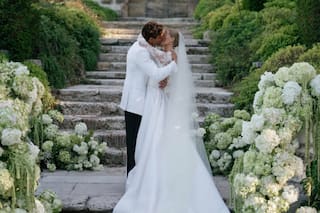 La estrella del atletismo que se casó en secreto y ahora mostró por primera vez las fotos de su boda de lujo