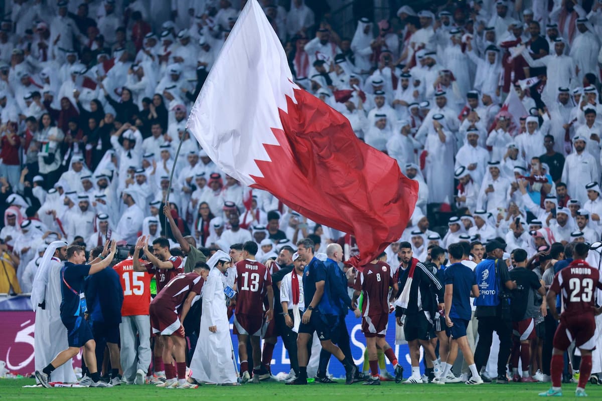 La euforia de Qatar, jugadores e hinchas, tras conseguir la clasificación al Mundial 2026