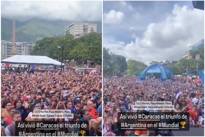 La euforia en Venezuela tras la victoria de la Argentina sobre Francia en la final de la Copa del Mundo