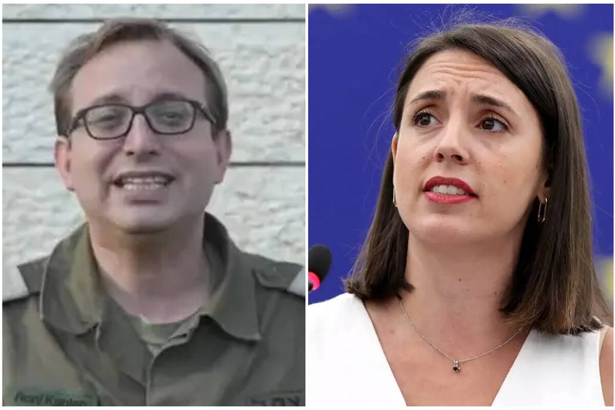 La eurodiputada Irene Montero apuntó contra el vocero del ejército israelí.