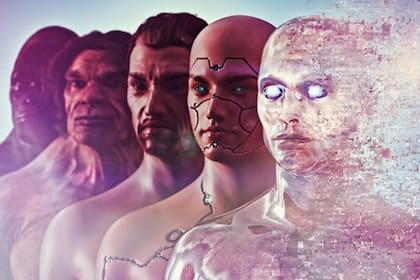 La evolución del rostro y cuerpo humano con el pasar de los años.