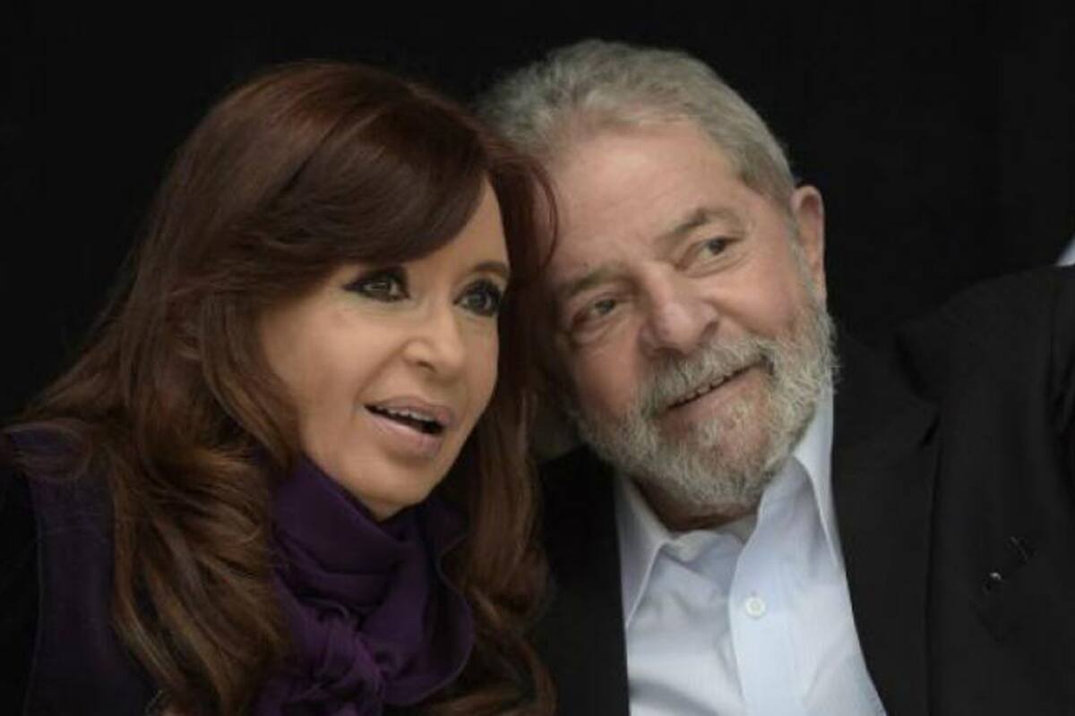 La ex presidenta Cristina Kirchner y su par brasileño Lula da Silva