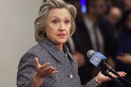 La ex primera dama de EE. UU. Hillary Clinton.