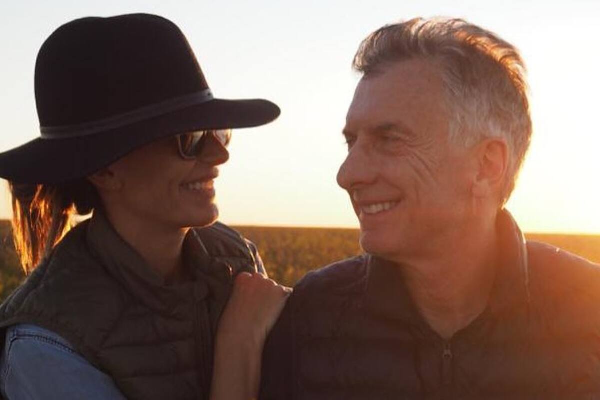 La ex primera dama Juliana Awada junto al expresidente y líder de Pro, Mauricio Macri