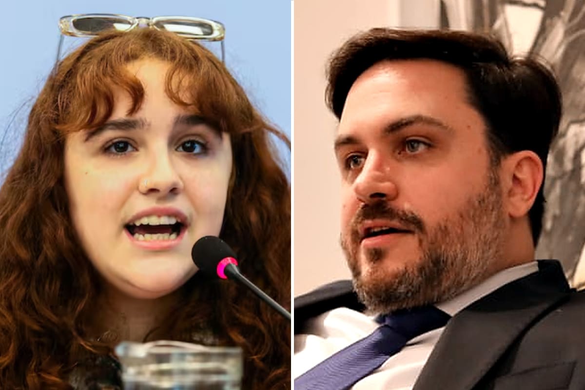 La exlegisladora porteña Ofelia Fernández junto al actual integrante de la Legislatura de la Ciudad, Ramiro Marra