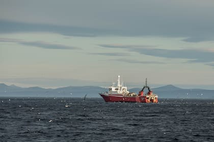 La expedición científica se realizó con un rompehielos alemán