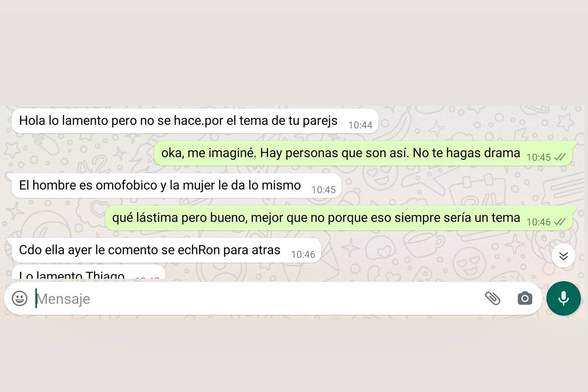 La explicación de la intermediaria al joven que quería alquilar un departamento con su pareja
