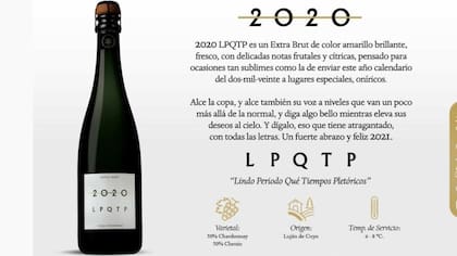 La explicación formal a la frase con el tradicional insulto dice, con total ironía: "Lindo Periodo Qué Tiempos Pletóricos".