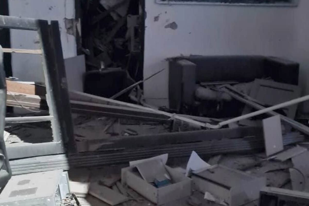 La explosión en el local, en 2021