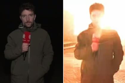 La explosión tomó desprevenido al periodista francés