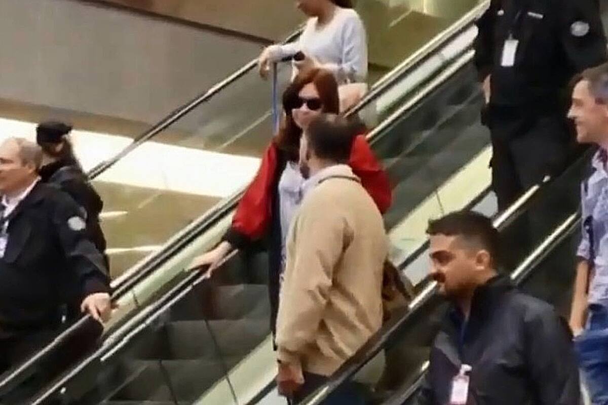 La expresidenta en otro de sus arribos al país