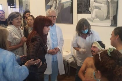 La expresidenta junto al dirigente del MTE en la foto que compartió Juan Grabois