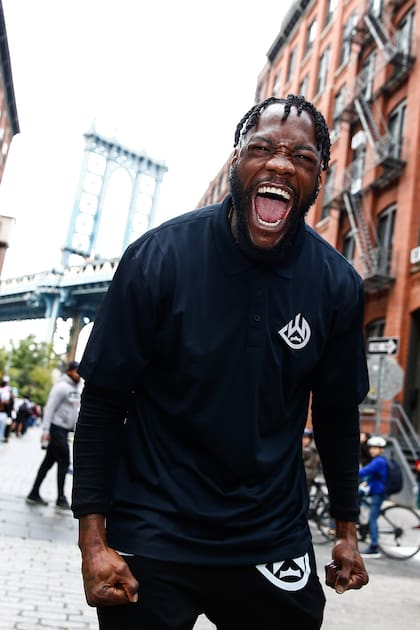 La expresión de Deontay Wilder, como queriendo volver a ser gran protagonista entre los pesados