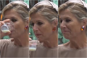 La expresión de la reina Máxima se robó todas las miradas (Foto: Captura de video)