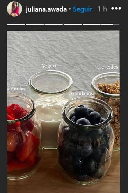 La exprimera dama también compartió los ingredientes que no faltan en sus desayunos saludables