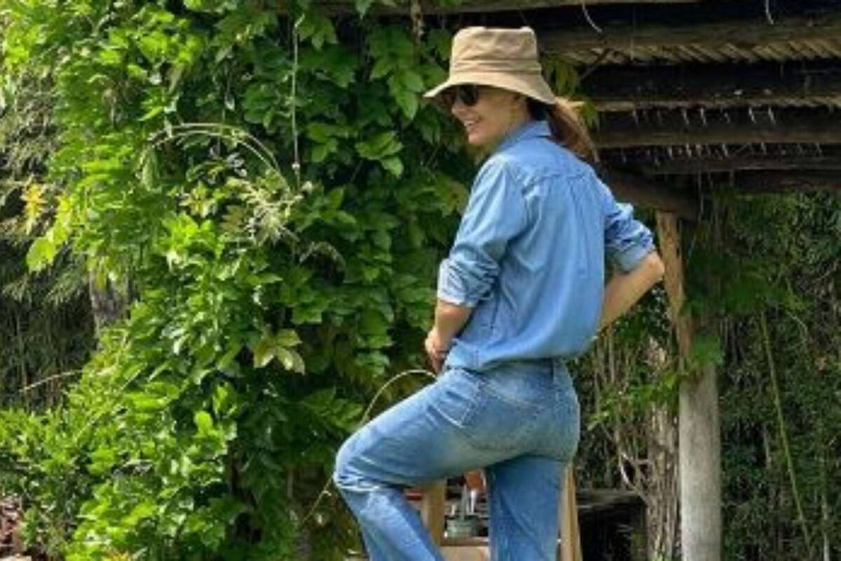 La exprimera dama volvió a exhibir imágenes de su jardín y de las plantas y los productos de huerto que ella misma cultiva