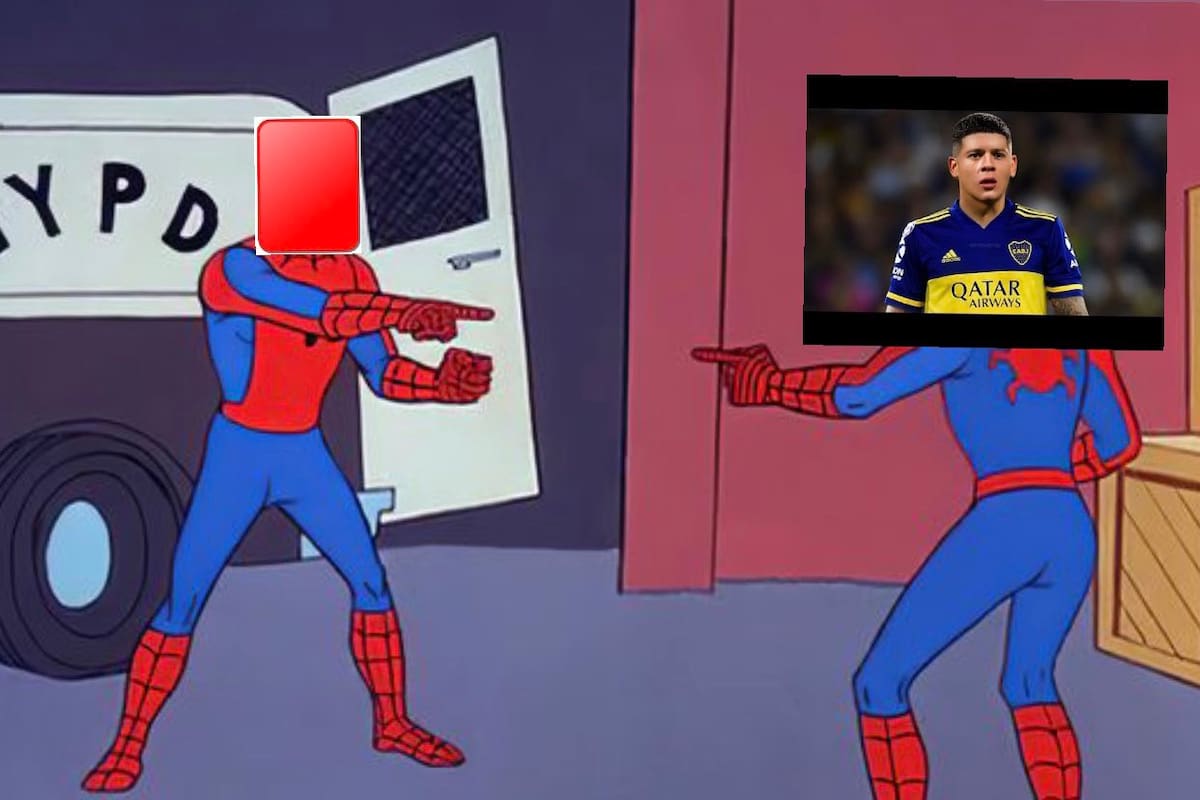 La expulsión a Marcos Rojo en el superclásico se llevó la mayoría de los memes que se viralizaron en las redes sociales