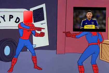 La expulsión a Marcos Rojo en el superclásico se llevó la mayoría de los memes que se viralizaron en las redes sociales