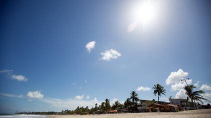 La extensa playa de Maracaípe.