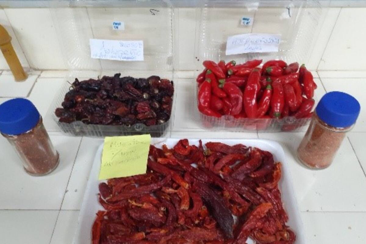 La extracción se realiza con solventes orgánicos polares (acetona y etanol) y no polares (diclorometano, hexano, éter, entre otros), que luego se evaporan para conseguir un extracto aceitoso concentrado de color rojo intenso y, con aroma característico, según la procedencia del ají