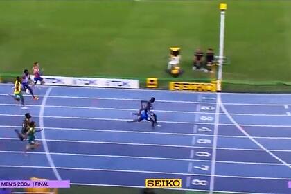 La extrema paridad en la carrera de 200 metros que terminó llevándose el israelí Blessing Akawasi Afrifah ante Letsile Tebogo