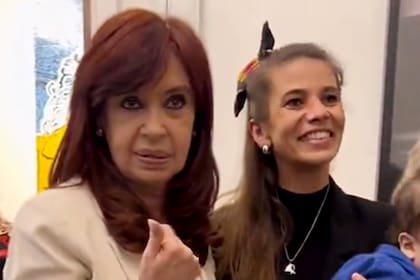 La exvicepresidenta Cristina Fernández de Kirchner junto a la senadora Celeste Giménez Navarro