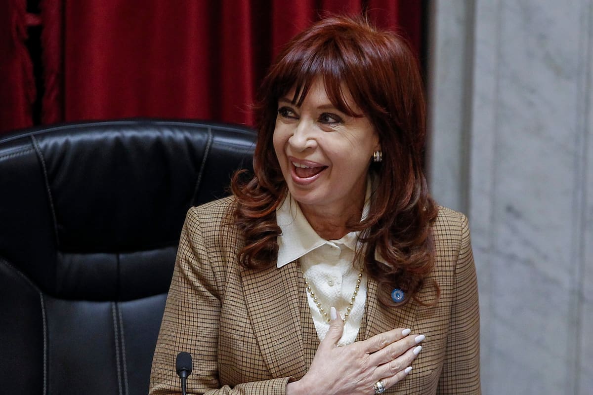 La exvicepresidenta de la Nación, Cristina Fernández de Kirchner