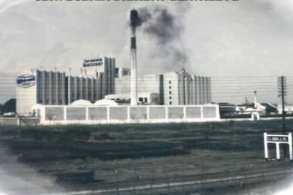 La fábrica de Bieckert en Llavallol en un momento de esplendor y pleno funcionamiento, cuando llegó a tener unos 2000 empleados