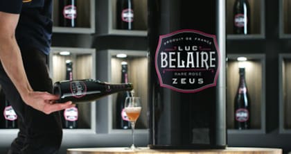 La fábrica Luc Belaire creó la botella de vino espumante más grande el mundo