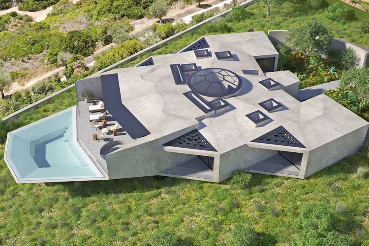 La fabulosa casa inspirada en Star Wars que el estudio Bespoke Architects está construyendo en Algarve, Portugal.